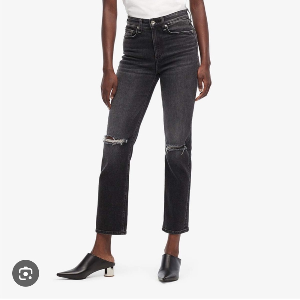 • Rag & Bone • Women’s Nina High-Rise Ankle Cigarette
Grafton Holes Gray 25